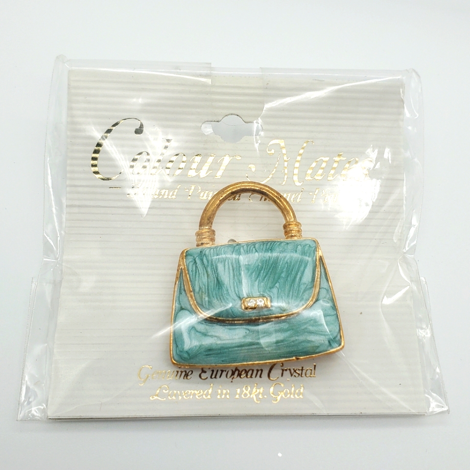 Nwt Purse Pin 18 Kt Gold Plated